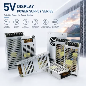 200W 5V 40A Switching Power Supply for Slim LED Screen 200-240V AC DC 5V LED Display Driver