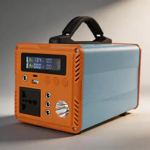 200W Multi Function Solar Power Station 12.8V LiFePO4 Battery 76.8Wh 6Ah Portable for Outdoor Camping Travel Home