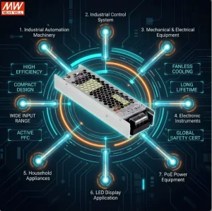 200W Slim Type PFC Switching Power Supply UHP 200 55 Industrial Power Supply 55V 3.6A