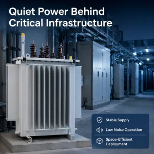 200kVA 3D Wound Core Low Noise Three Phase Silicon Steel Oil Immersed Transformer IEC60076