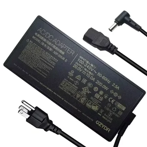 20V 10A 200W AC Adapter Power Supply for Asus Gaming A15 F15 F17 A17ROG Laptop 5.5*2.5mm Tip DC Output
