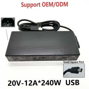 20V 12A 240W PD 3.0 Fireproof USB AC Adapter Laptop Charger Power Supply for ASUS
