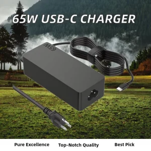20V 3.25A 65W USB-C PD 3.0 Charger with OTP OVP Protection for ADLX65YLC3A Laptop Power Adapter