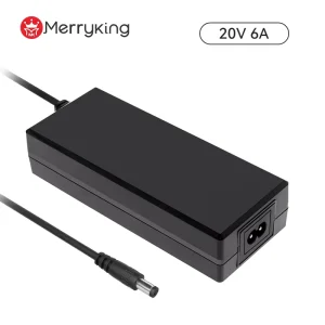 20V 6A Power Supply With C8 Connector Plug For LED Lighting Systems DC Output Connection