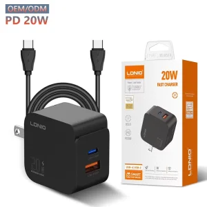 20W GaN Dual USB-C PD Wall Charger