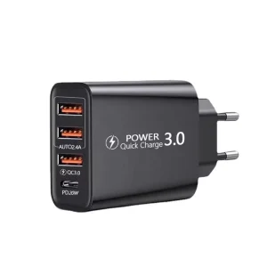 20W Quick Charge PD Type C USB 3 Ports Power Charger Adapter Tablet QC 3.0 Fast Charging EU US Plug USB Phone Wall Charger