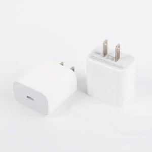 20W USB-C PD 3.0 Universal Travel Wall Charger, OVP Protected, AC/DC Plug Adapter