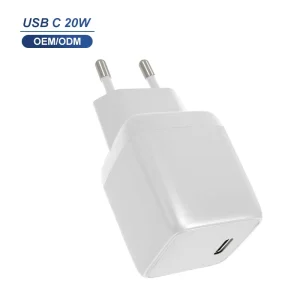 20W USB-C Power Charger Wall Plug Fast Charger for Type-C Smart Mobile Devices