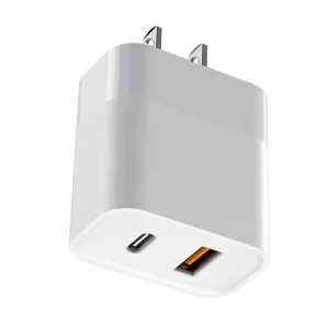 20W USB-C Wall Charger Dual-Port PD Power Adapter for Mobile Phones