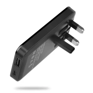 20W USB and USB-C Power Adapter Charger with UK Plug, Folding Design, UKCA Certified