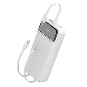 20k Multi Cables Integrated Power Banks LED Digital Power Indicator 22.5W Fast Charging Travel