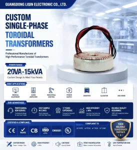 220V-380V 24V/36V 0.5kW Toroidal Coil Resin 50/60Hz LED Lighting Copper Power Transformer Single Phase Magnetic Design