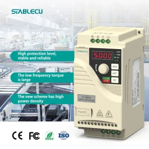 220V 380V 2HP 10HP 3-Phase VFD Variable Frequency Driver 1.5-7.5kW for Industrial Compressor Washing Machine Vector Control IP20
