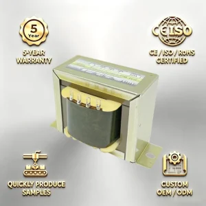 220V 5V 24V 120V Ei57*30 2kva Single Phase Heavy Duty Pure Copper Winding 50 60Hz Low Frequency Audio Output Transformer