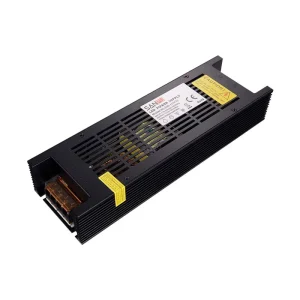 220V AC DC 12V Display LED Power Supply 300W Indoor Lighting 25A LED Driver Modules Slim Black Signage Strip Lights Display 20A