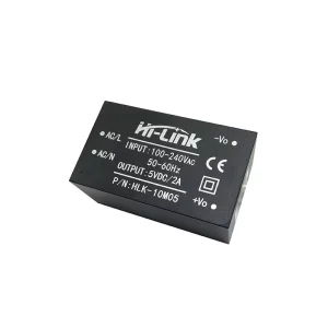 220V to 5V 2A 10W Power Line Communication Module HLK-10M05 AC-DC Step Down Mini Power Supply Module