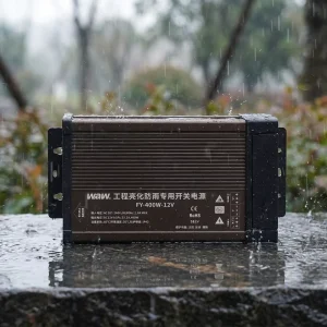 220VAC to 24VDC Rainproof LED Switching Power Supply for Indoor and Outdoor Lighting