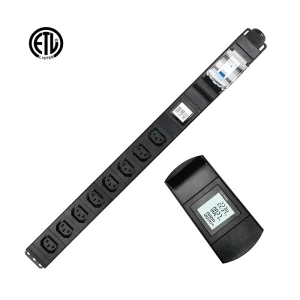 220v 30A LCD Metered Metal Aluminum Alloy PDU Power Distribution Unit for Data Center