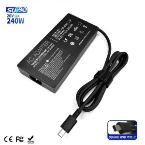 240W Usb Type C Ac Adapter 20V 12A Pd 3.0 With Otp Ovp Laptop Charger Notebook for Asus Rog Laptop Charger Adp 240Eb