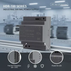 24V 100W Din Rail Power Supply Ultra Slim Industrial AC DC Switching Power Supply for PLC & Automation