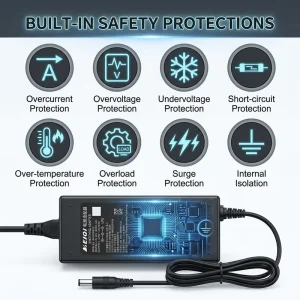 24V 2.5A 60W AC DC Power Adapter for Laptop PC Monitor 12 Years Solution Factory Direct Professional Charger