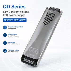 24V 300W Ultra Thin Constant Voltage LED Switching Power Supply with Overload Short Circuit Protection for Cabinet Lighting