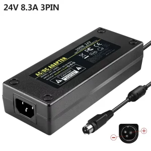 24V 3pin Power Adapters Desktop Type 200W 24volt 8.3A 8A Switching Power Supply Adapter