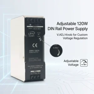 24V 5A 120W DIN Rail Power Supply ZDR5-120 Industrial AC/DC SMPS For Automation PLC