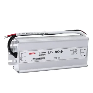 24V AC to DC Transformer Waterproof Switching Mode Power Supply LPV-100-24 LED Driver 100W