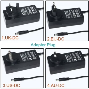 24V Universal Router Printer Power Supply Laptop Charger DC 5.5×2.1mm US UK EU AU Power Adapter