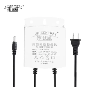 24W HD EU Plug Indoor Outdoor 12V 2A 50 60Hz ABS Output Power Supply Adapter Camera Security Switch Engineering 5.5*2.1 1201
