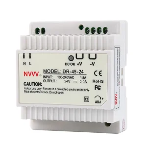 24v AC to DC Industrial Power 45W Smps 12vdc Power Supply Din Rail Switching Power Supply for Industrial DR 45w 24v