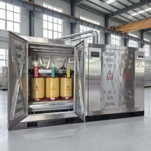 250-500kVA Dry Type Transformer 3-Phase Voltage Converter with Protective Enclosure for Power Distribution Projects 50/60Hz