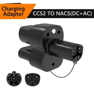 250A CCS2 to NACS Adapter DC AC Fast Charging 1000V IP55 Dual Temp Protection Tesla Model 3 Y S X Tesla NACS Charger Connector