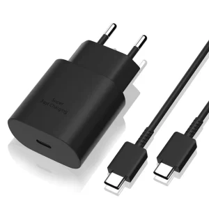 25W PD 3.0 Super Fast Charger Type-C EU/US/UK Plug USB-C Power Adapter for S24/S23 Ultra/S22