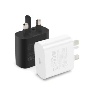 25W PPS PD USB-C Wall Charger, UK Plug, Compatible with S25/S24 Ultra/S23/S22