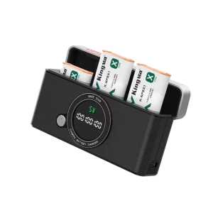 3-Bay NP-BX1 Camera Battery Charger & Storage Case USB-C Portable Charging Hub for Sony ZV-1 RX100 Series