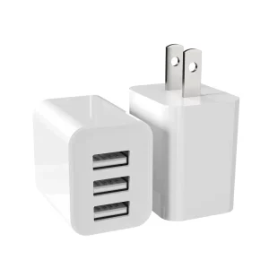 3-Port Quick Charge Phone Charger 12W US EU Plug Portable Desktop Charger