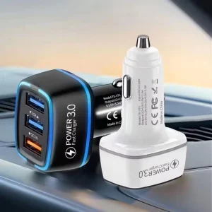 3-Port USB + Type-C QC3.0/PD3.0 25W Fast Charging Adapter with Fireproof Material for Mobile Phones and Laptops