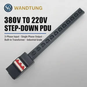 3 phrase Input Single Phrase Output Industrial Grade 19inch Rack Mount High Power Strip PDU Socket Rack Power Distribution Unit