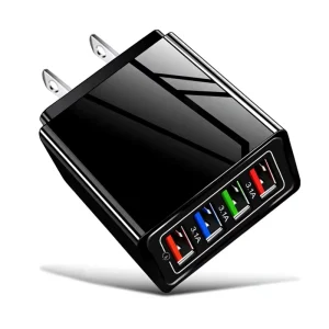 3.1A 4USB Port PD 3.0 SCP Magnetic Laptop & Phone Fast Charger with US/UK/EU Adapters