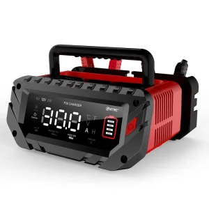 30 Amp Car Battery Charger 6V 12V 24V Smart Automatic Automotive Charger Battery Maintainer Lead Acid Lithium LiFePo4 Battery