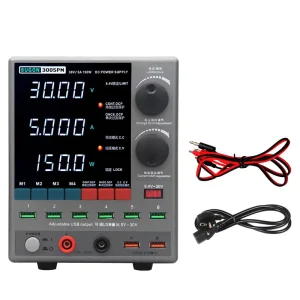 3005PM Adjustable DC Power Supply 30V 5A 4 Digit Lab Bench Laboratory Power Stabilized Voltage Regulator Switch Machine