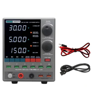 3005PM Adjustable Digital 30V 5A LED Laboratory Testing DC Bench Stabilized Power Supply for Phone Repair