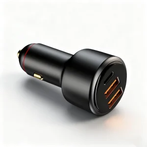 300W Charger Adapter with Dual USB QC 3.0 PD for 12V/24V Outlets, Smartphones, Tablets, and Laptops