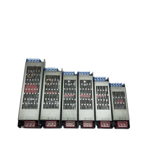 300W DC 24V SMPS Linear Strip Power Supply with Cooling Fan Single Output >85% Efficiency CE for Aluminum Housing