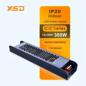 300W Switch LED Driver 16.7A Switching Power Supply DC 12V 24V LED Power Supply Output for Strip Light High PFC LED Driver