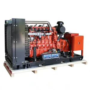 300kw Methanol Natural Gas Biogas Oilfield Wellhead Gas Generator Set Water Cooled 80% Efficiency 380V Open Frame Type