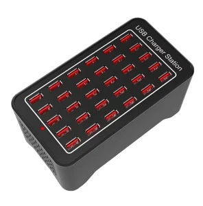 30A 150W High Power USB Charger 30 USB Ports Multi Desktop Hub for Smartphone Camera Electric