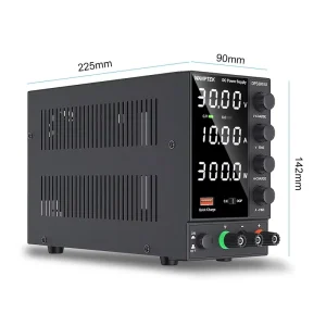 30V 10A Bench Adjustable DC Power Supply, Repair, Lab, Test, Measure, Charge, Design, Electroplate, DPS3010U